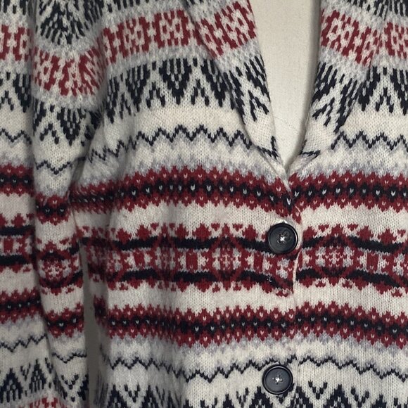 EUC CAMBRIDGE DRY GOODS Cardigan Lambswool Blend sz L - Picture 2 of 6